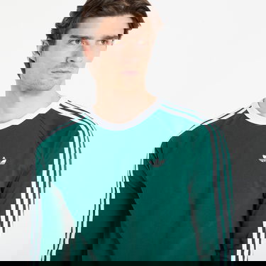 Tričko adidas Performance 3-Stripes Longsleeve Tee Zelené | KE3543, 1