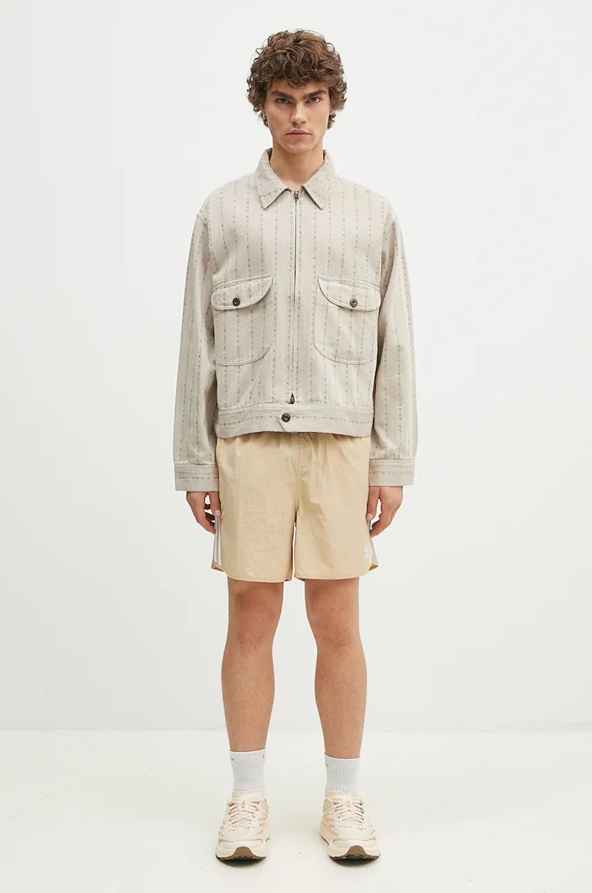 Herringbone Zip-Up Work Jacket
