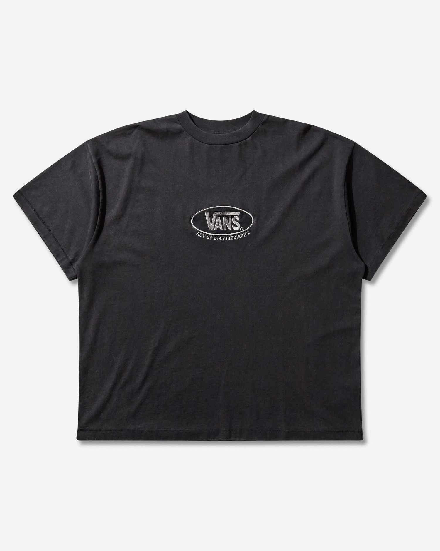 Tričko Vans Act of Disagreement Oval Logo Washed T-Shirt Čierna | VN000TR3EMQ1, 1