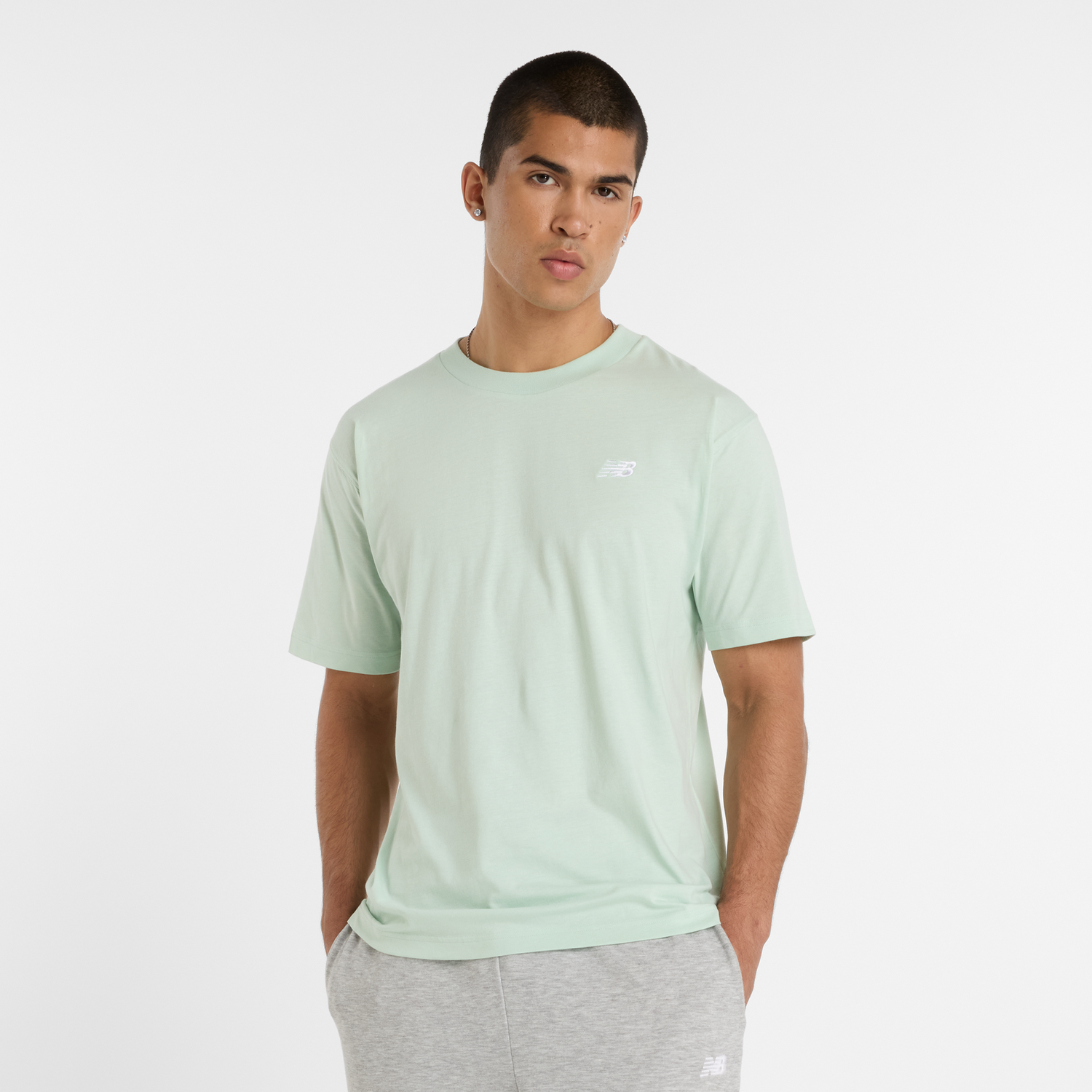 Tričko New Balance Men's T-Shirt MT41509 Zelené | NBMT41509CYS, 0