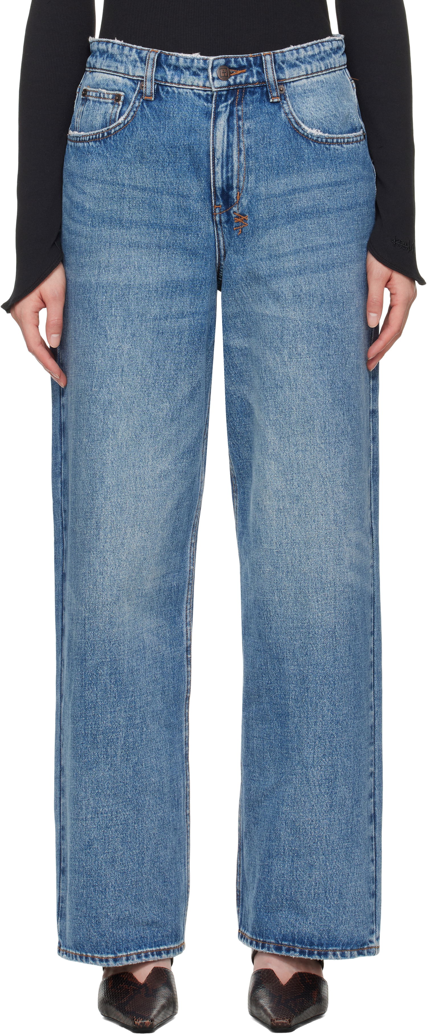 Džínsy Ksubi Ksubi Empire Wide Leg Jeans Modrá | WSP25DJ023, 0