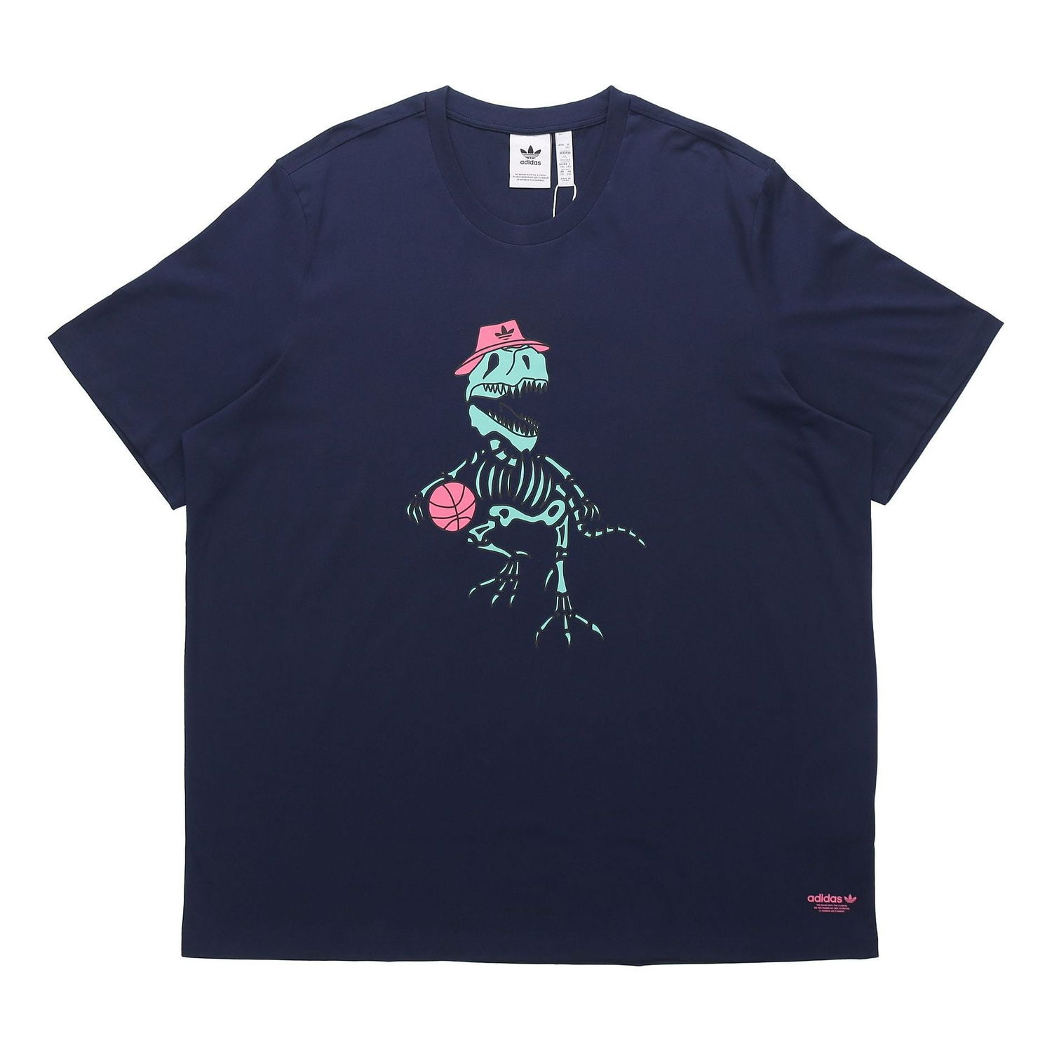 Tričko adidas Originals Originals Dino Basketball Graphic T-Shirt Modrá | H13455, 0