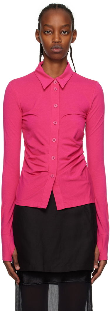 Košeľa Helmut Lang Exclusive Shirred Shirt Ružová | N01HW511, 0