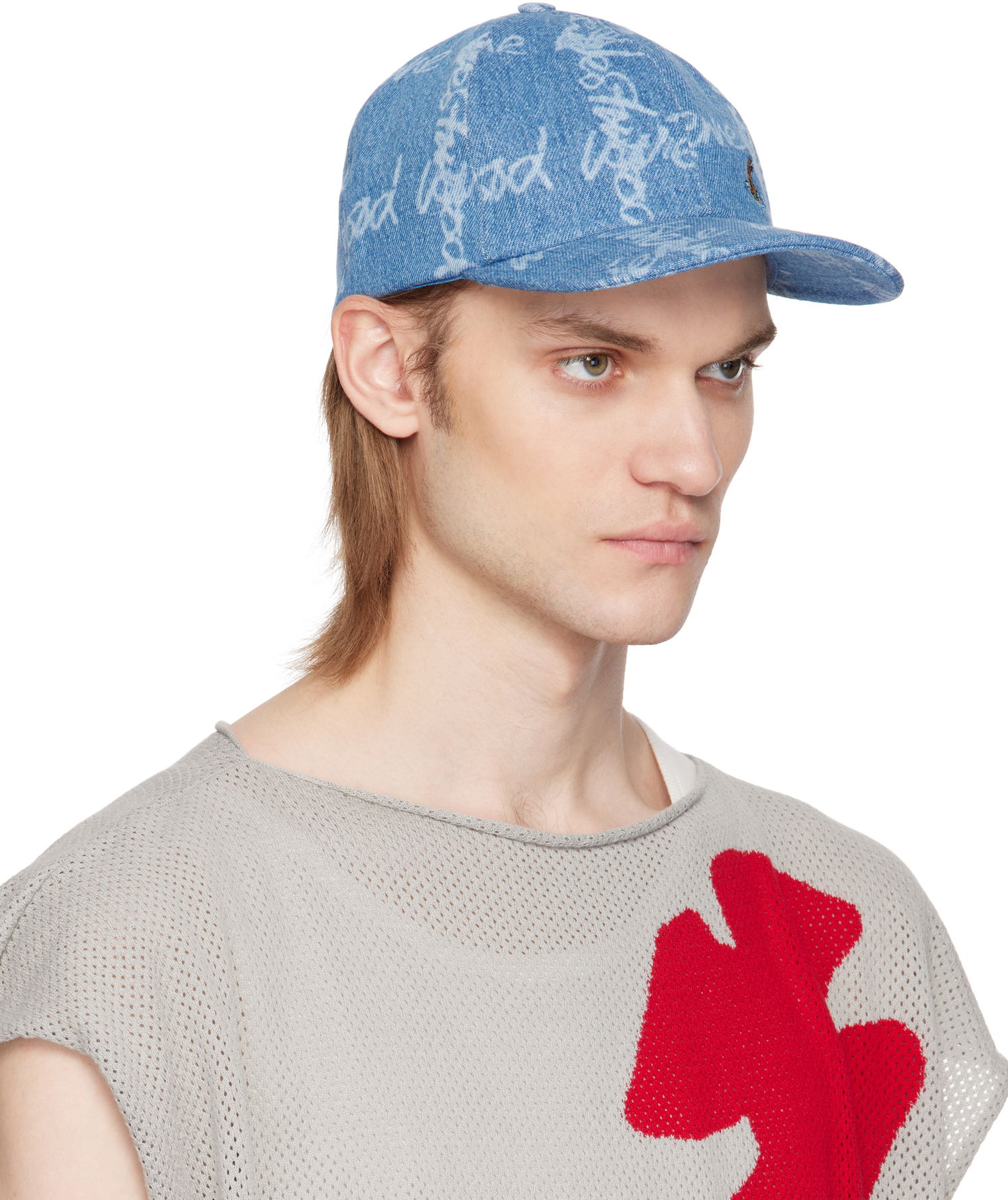 Šiltovka Vivienne Westwood Vivienne Westwood VW Grid Baseball Cap Modrá | 81020019-W014I-, 1