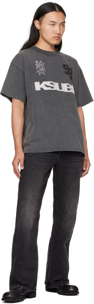 Tričko Ksubi Ksubi Rugged Ekcess T-Shirt Šedá | MFA25TE011, 3