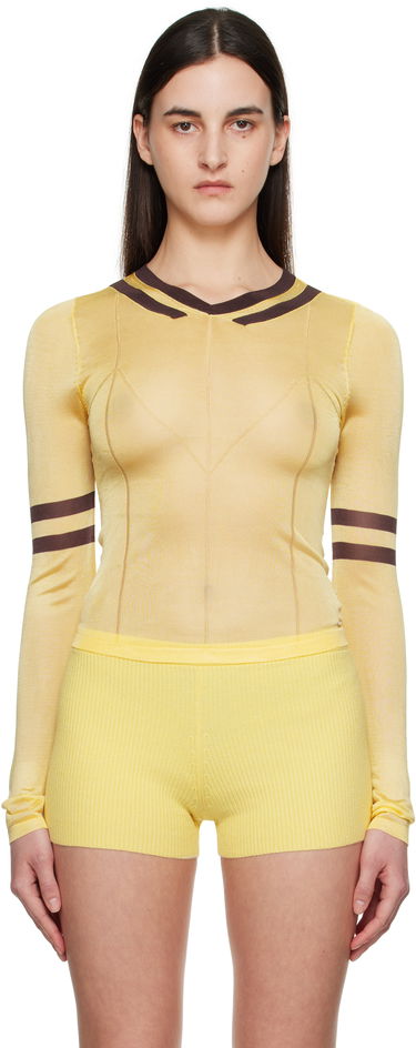 Tričko Miaou Miaou Monica Long Sleeve Top Žltá | 7158SRKBUT, 0