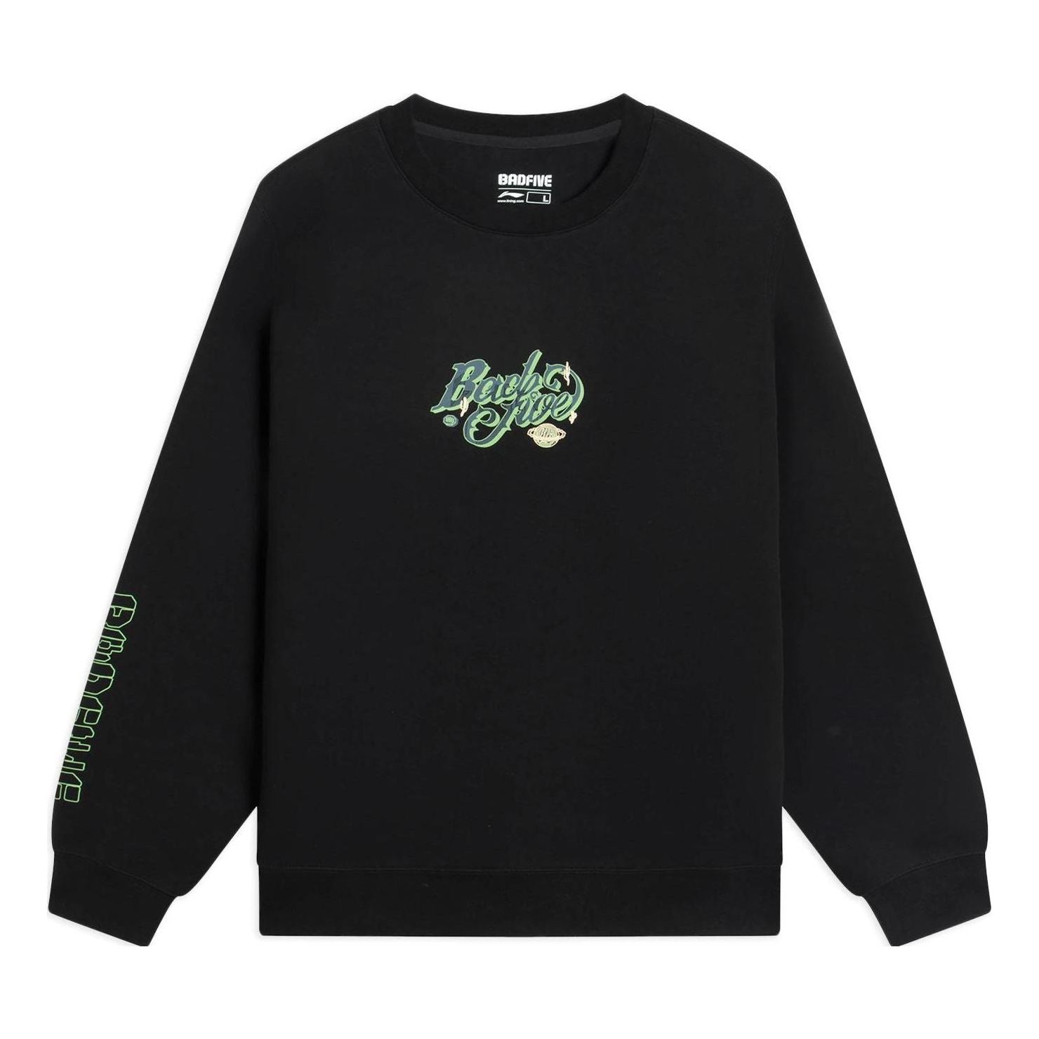 Mikina Li-Ning BadFive Graphic Sweatshirt Čierna | AWDS653-1, 0