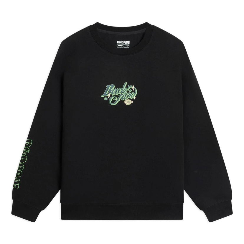 Mikina Li-Ning BadFive Graphic Sweatshirt Čierna | AWDS653-1