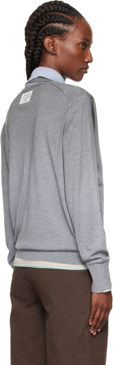 Polo tričko Acne Studios Acne Studios Layered Silk Polo Šedá | A60591-, 2