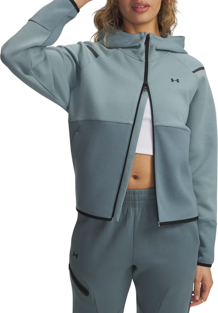 Bunda Under Armour Unstoppable Fleece Full-Zip Hooded Jacket Tyrkysová | 1379842-323, 0
