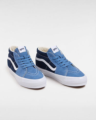 Tenisky a topánky Vans Premium Sk8-mid 83 Shoes (lx Stv Navy/white) Unisex White, Size 3.5 Navy | VN000CQQDWR, 1