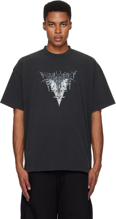 Tričko VETEMENTS Vetements Bone 'V' Graphic Regular T-Shirt Čierna | UA66TR670B, 0