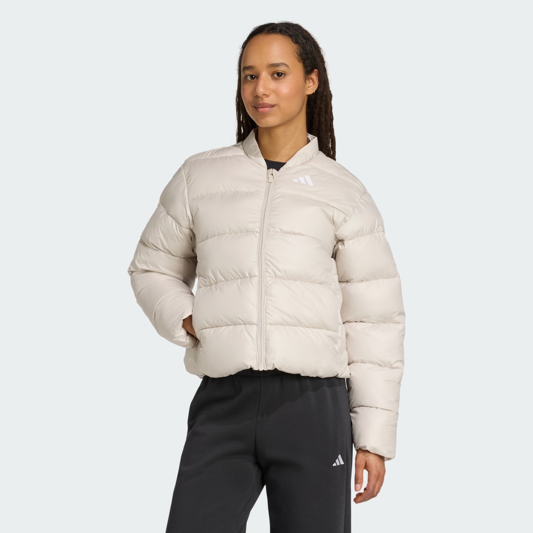 Prešívaná bunda adidas Performance Essentials Climawarm Synthetic Down Puffer Jacket Béžová | JX7826, 0