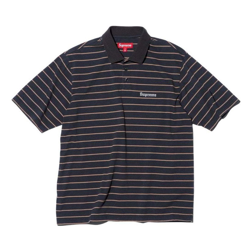 Polo tričko Supreme Melvins Stripe Short Sleeve Polo Čierna | SUP-SS24-221