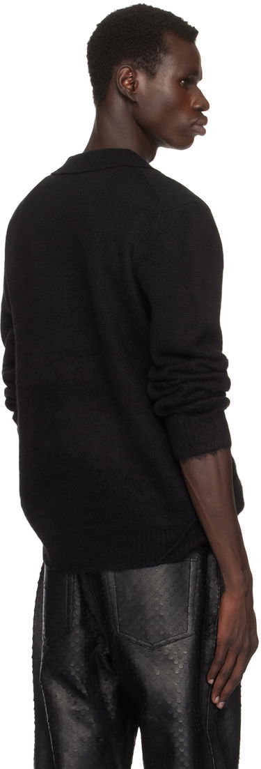 Sveter Helmut Lang Helmut Lang Brushed Polo Čierna | O06HM796, 2