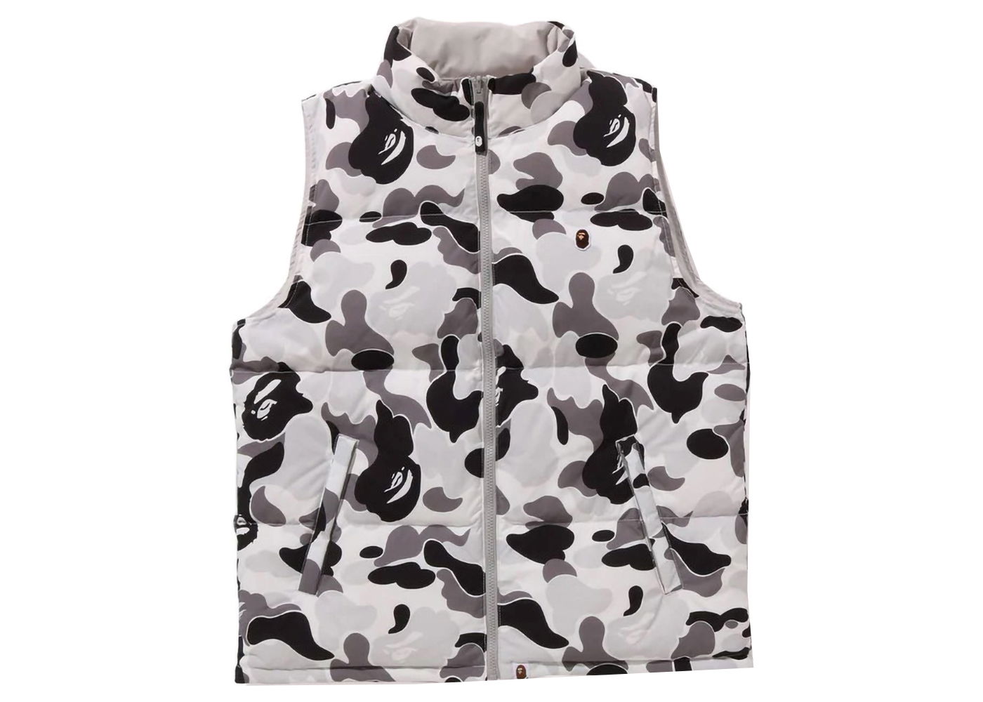 Vesta BAPE BAPE ABC Camo Reversible Down Vest Gray Biela | 1J80-144-010, 0