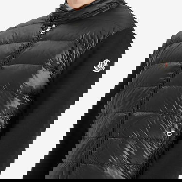 Prešívaná bunda Moncler Extrafine Wool Cardigan Hybrid Jacket, Size Large Čierna | 9B000-16-M1131-999, 5
