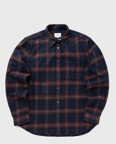Košeľa NORSE PROJECTS Osvald Organic Flannel Check Shirt Longsleeves Modrá | N40-0804-5027, 0