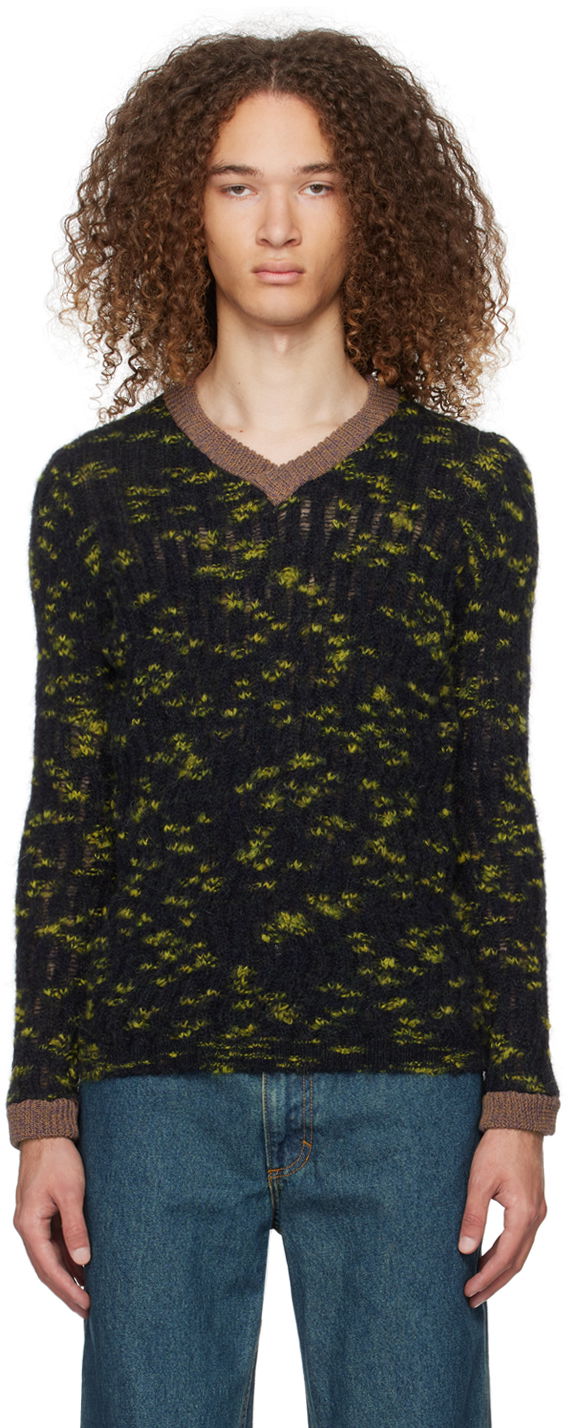 Sveter Eckhaus Latta Plume Sweater Čierna | 8058-EL-PS24-C - CELESTIAL