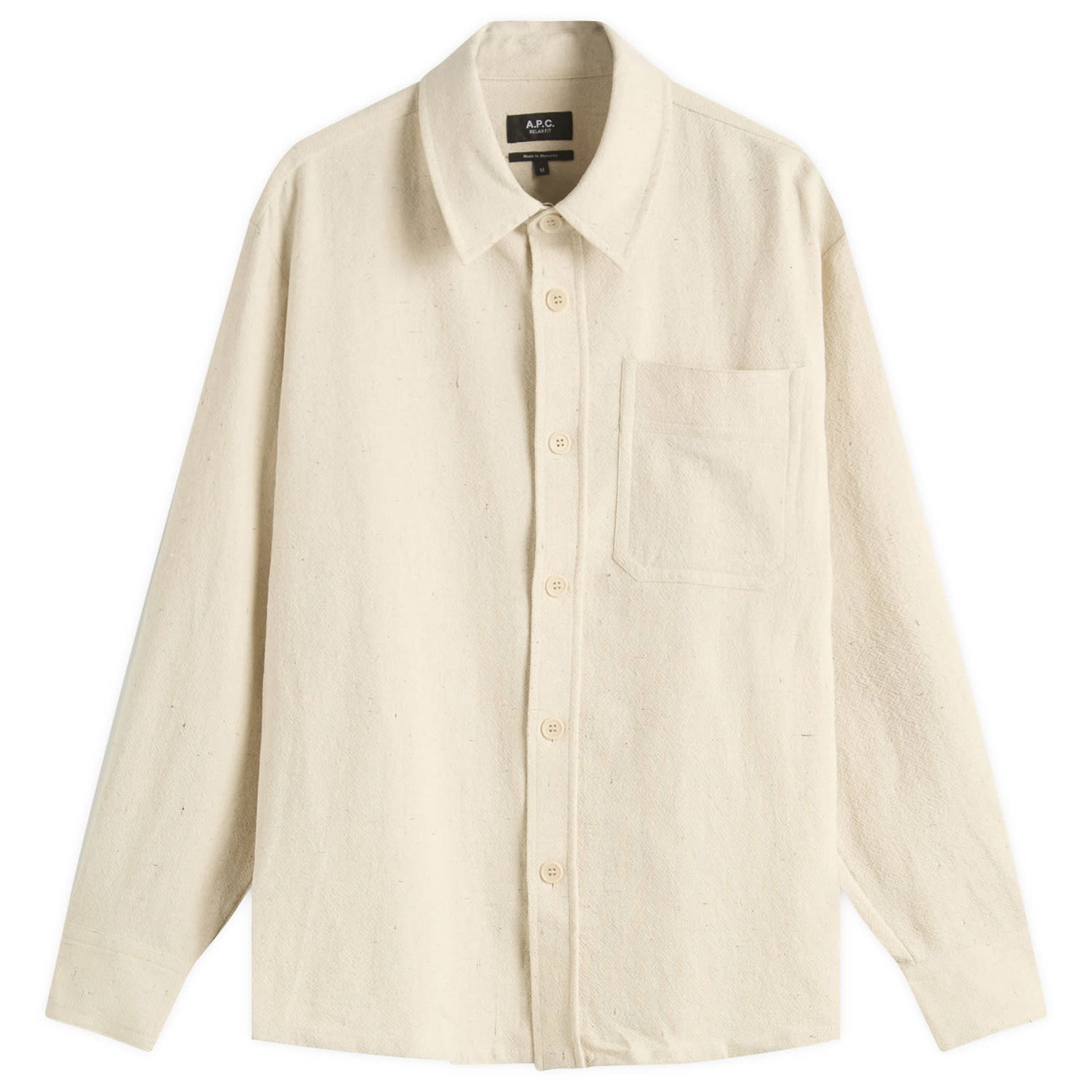 Košeľa A.P.C. Men's Basile Marl Cotton Overshirt Béžová | COGEV-H02709-AAD, 1