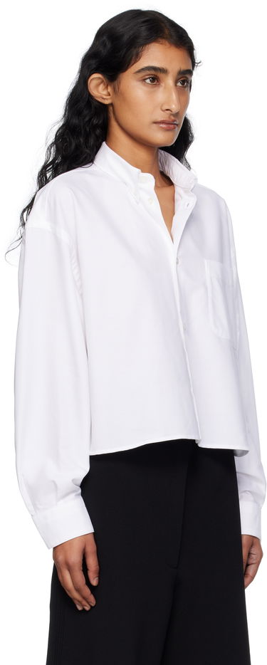 Košeľa A.P.C. A.P.C. Sophia Cropped Oxford Shirt Modrá | COECK-F12632, 4