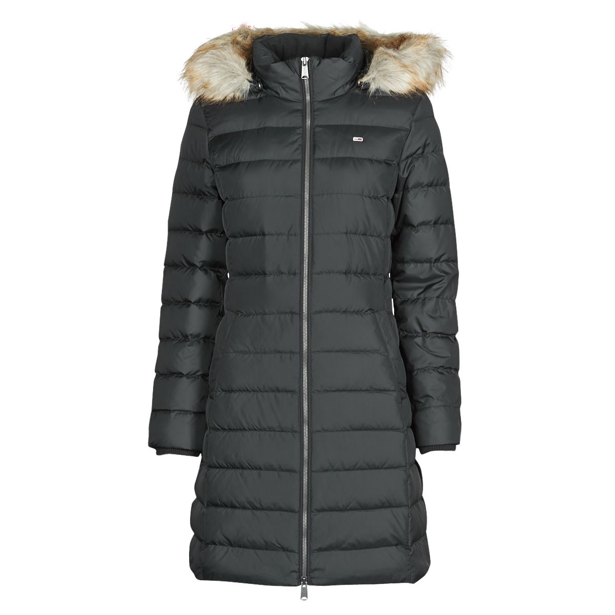 Kabáty Tommy Hilfiger ESSENTIAL HOODED DOWN COAT Čierna | DW0DW09060-BDS, 0