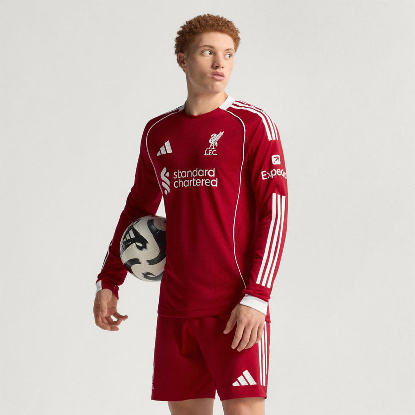 Dres adidas Performance Liverpool FC 25/26 Home Jersey Long Sleeve Červená | JV6445