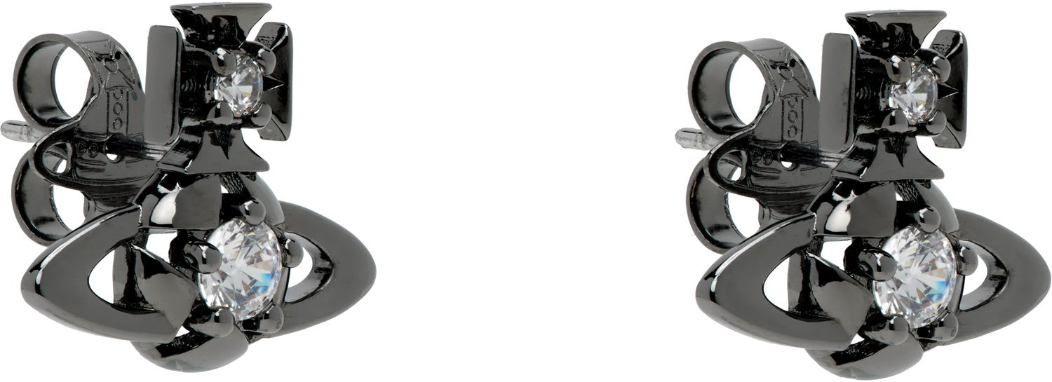 Náušnice Vivienne Westwood Lee Orb Crystal Earrings Čierna | 6201037C-02S104-, 1