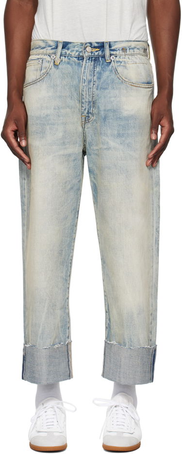 Džínsy R13 R13 Cuffed X-Boyfriend Jeans Modrá | R13MD111-D218C, 0