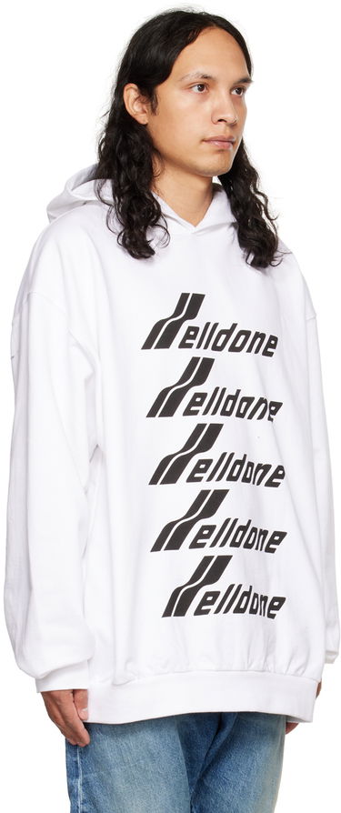 Mikina We11done We11done Print Hoodie Biela | WD-TH3-22-729-U-WH, 1