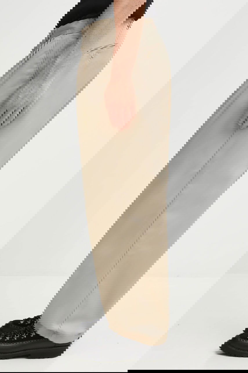 Nohavice Carhartt WIP Evan Pleated Trousers Béžová | I035666.G101, 1