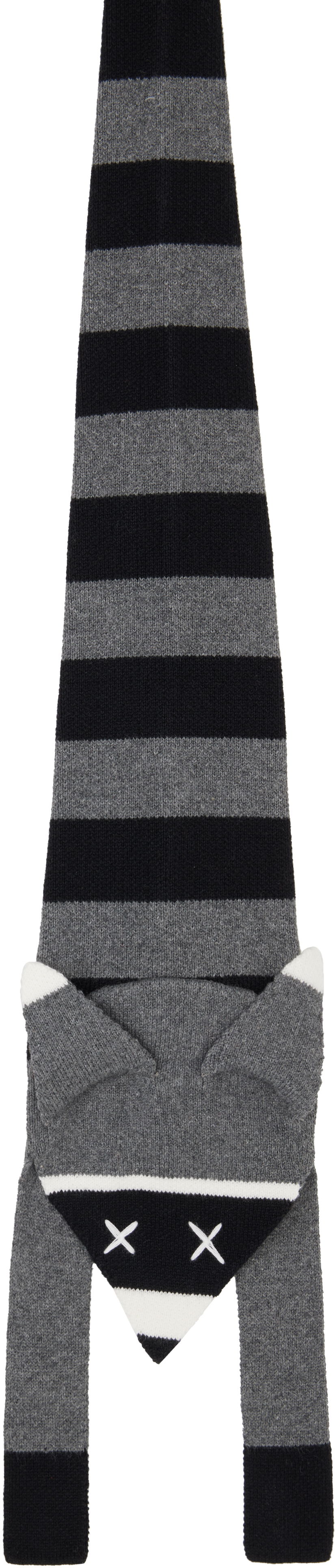 Šál Charles Jeffrey Loverboy Charles Jeffrey LOVERBOY Animal Knitted Scarf Šedá | 54140102, 0