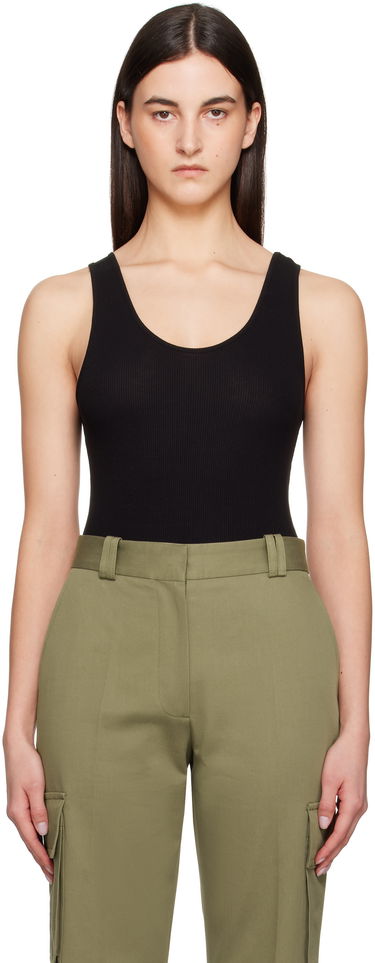 Tielko Anine Bing ANINE BING Ginny Ribbed Tank Bodysuit Čierna | A-08-10672-BLK26, 0