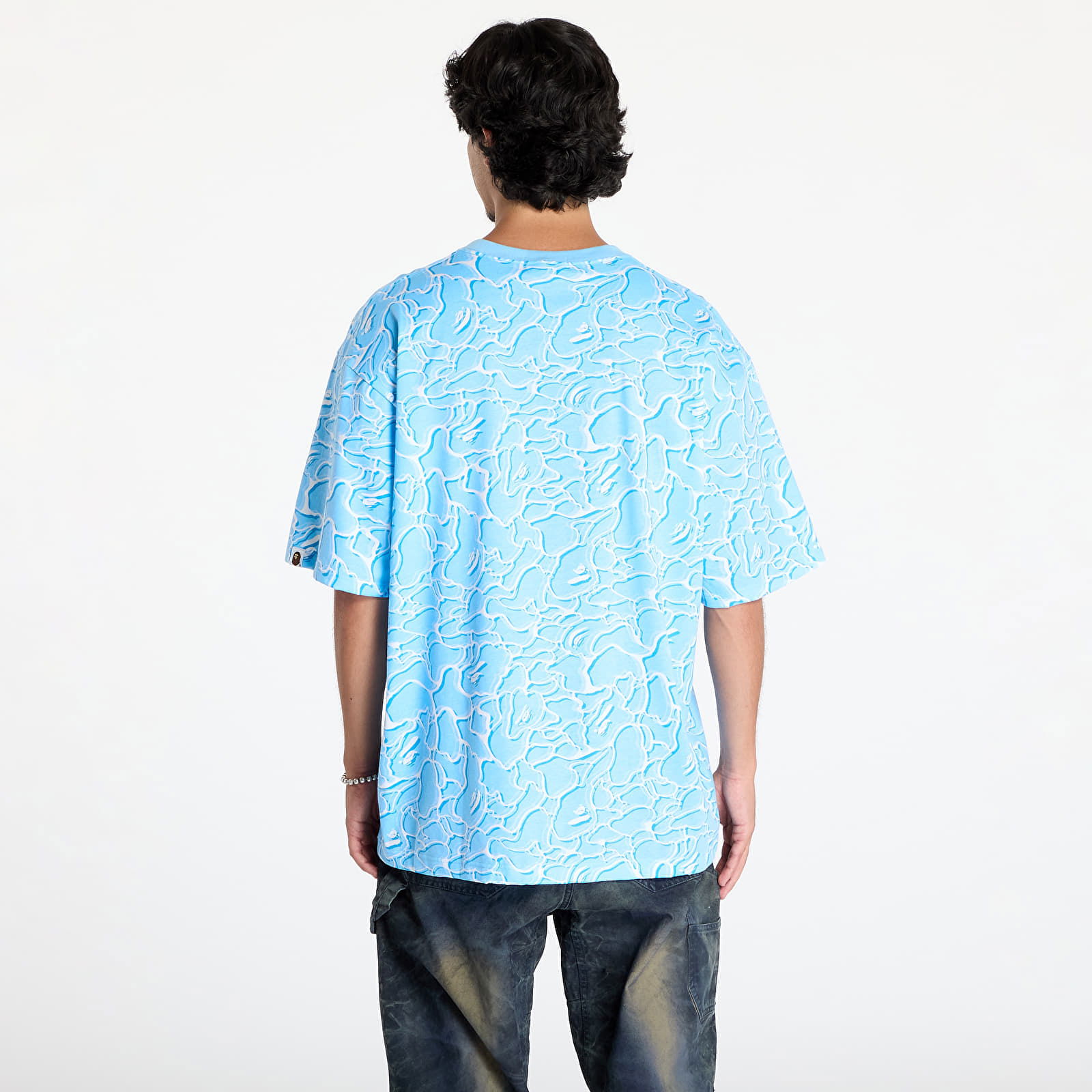 Abc Sea Surface Camo Relaxed Fit Tee Blue