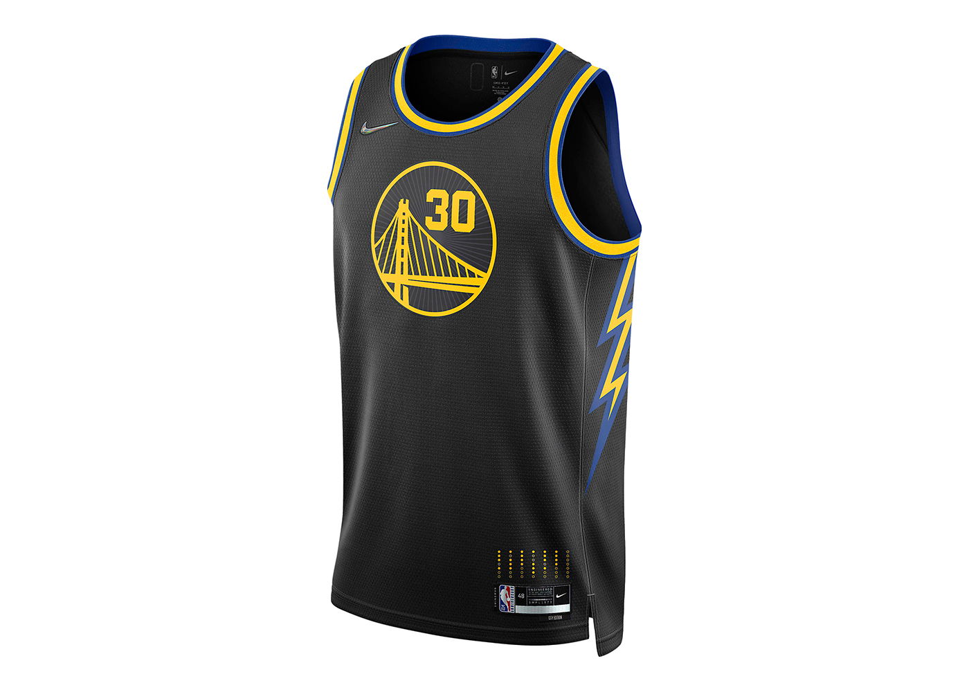 Dres Nike NBA Golden State Warriors 2021/22 Stephen Curry City Edition Mixtape Swingman Jersey Black Čierna | DB4027-010, 0