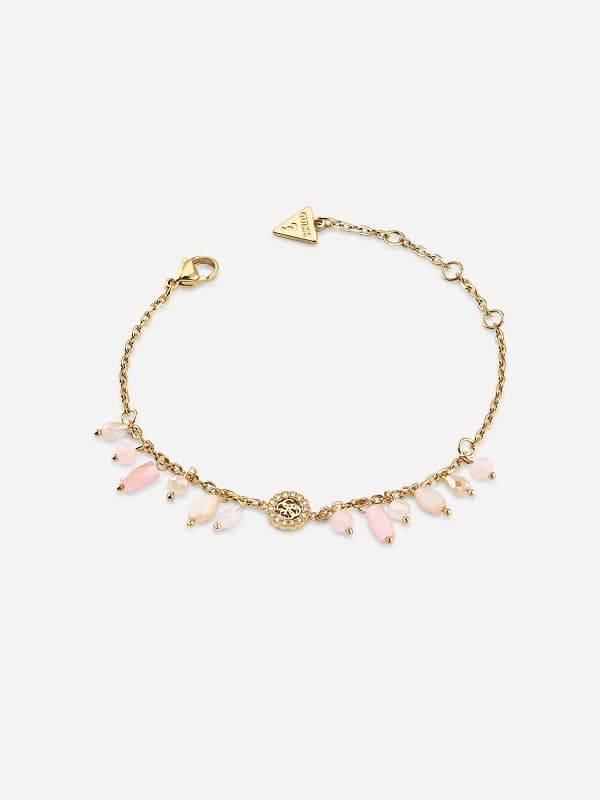 Náramok GUESS Charm Bracelet with Pink Beads Ružová | JUBB04685JW, 0