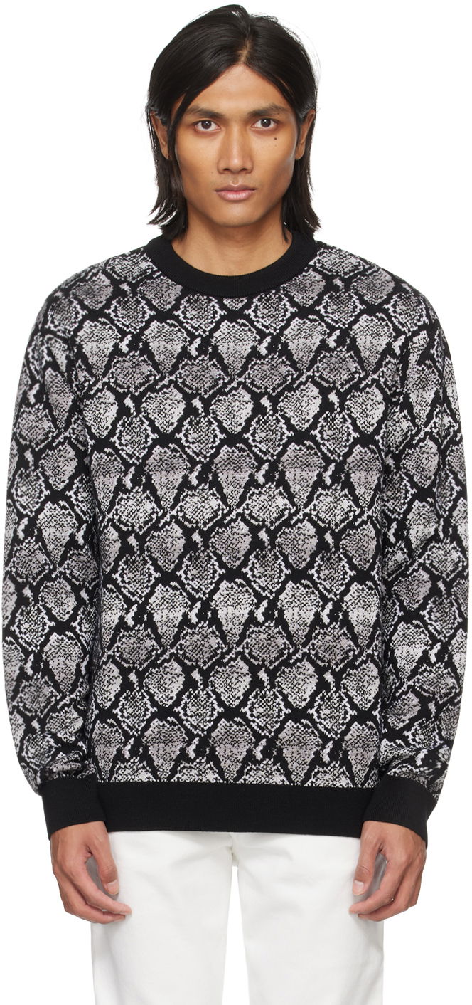 Sveter Balmain Snakeskin Sweater Šedá | CH1KD000KG00, 0