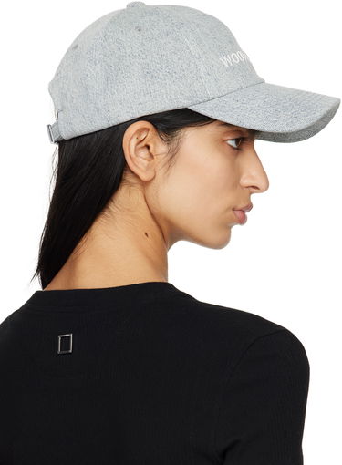 Šiltovka WOOYOUNGMI WOOYOUNGMI Embroidered Denim Baseball Cap Šedá | W241AC52, 2