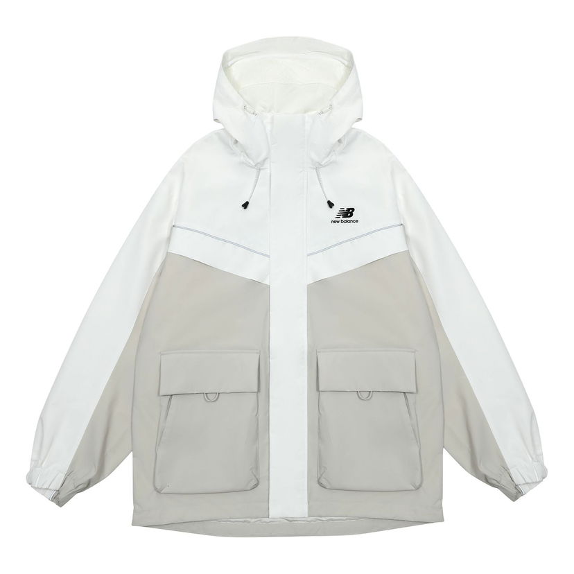 Vetrovka New Balance Windproof Jacket Biela | 5AC39333-LBE