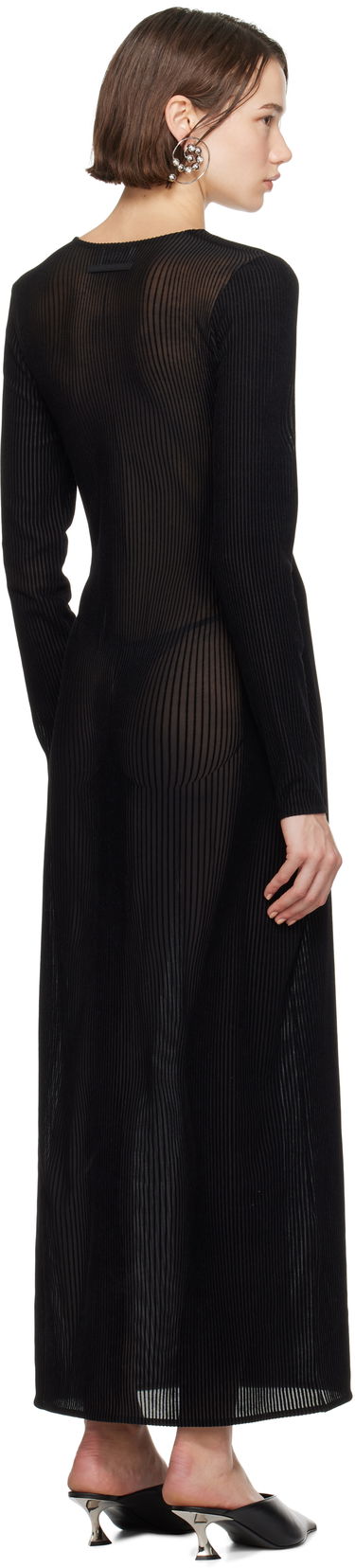 Šaty Jean Paul Gaultier Gaultier Morphing Pinstripe Maxi Dress Čierna | 24/31-F-RO270-T570-0000, 2