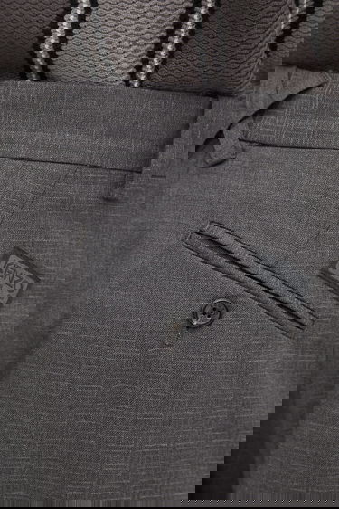 Nohavice KENZO Wool Weave Straight Tailored Pleated Trousers Šedá | FF65PA3689ID, 3