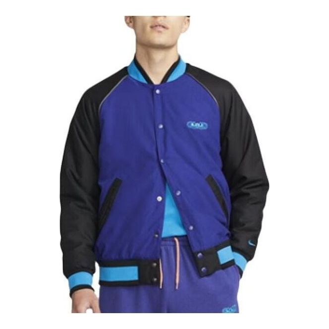 Bomber bunda Nike Baseball Collar Long Sleeve Jacket Modrá | DQ6148-455, 0