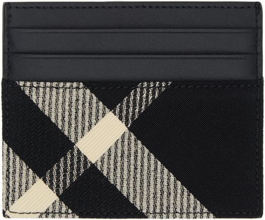 Peňaženka Burberry Card Holder Tall Check Čierna | 8089782, 1