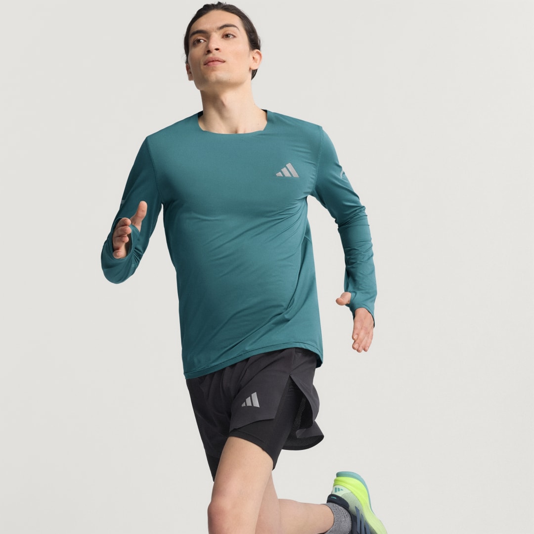 Tričko adidas Performance Adi365 CLIMACOOL+ Running Longsleeve T-Shirt Zelené | KB9917, 0