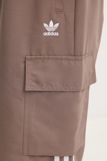 Tepláky adidas Originals adidas Originals Adicolor 3-Stripe Cargo Pants High Waist Hnedá | JC8138, 3