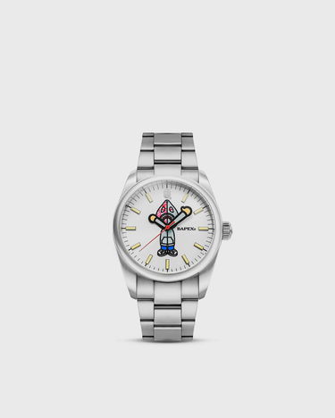 Hodinky BAPE Type 7 Bapex Shark Seijin Watch Metalická | 001WHL801301MSVR, 0
