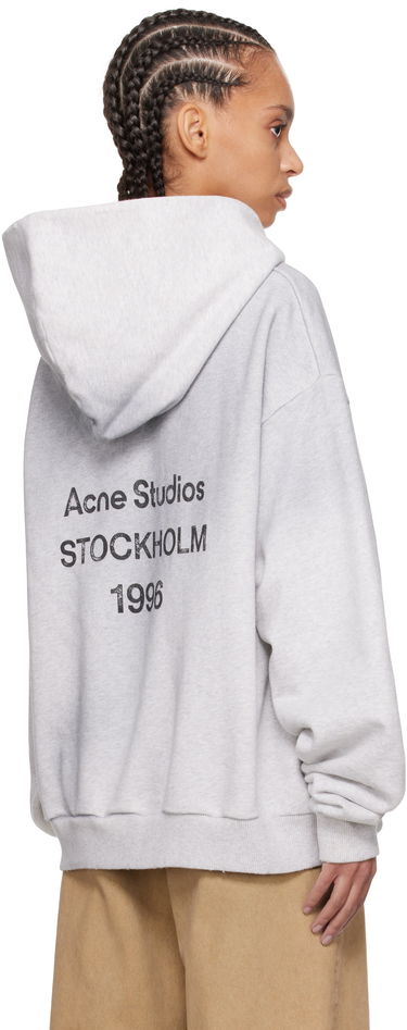 Mikina Acne Studios Distressed Hoodie Šedá | CI0159-, 2