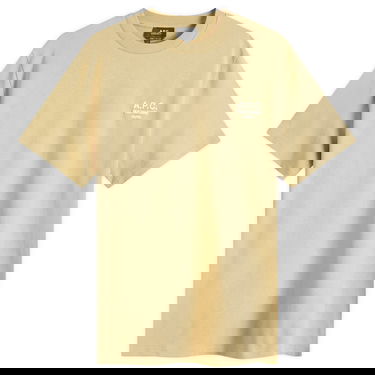 Tričko A.P.C. Rue Madame Logo T-Shirt Dark Beige Béžová | COHBU-M26388-TBL, 1