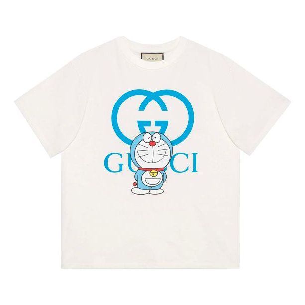 Tričko Gucci Doraemon Oversized T-Shirt Biela | 616036-XJDEZ-9791, 0