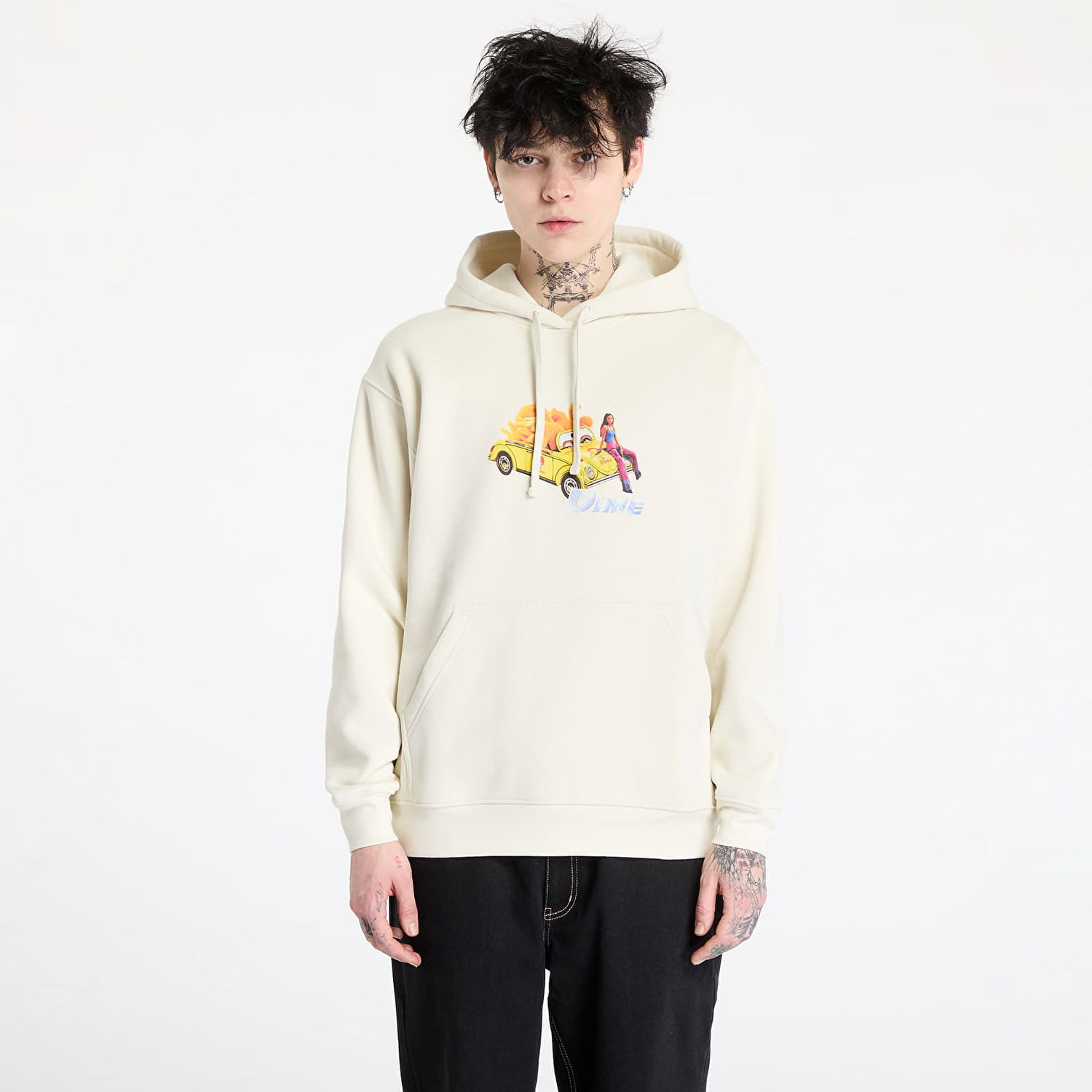 Mikina Dime DIME 2Fast 2Delicious Hoodie Béžová | DIMEHO2448NAT, 0